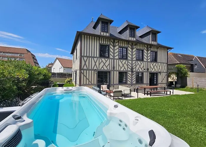 Villa D'exception, 5 Chambres, 20m Plage, Spa. Bénerville-sur-Mer